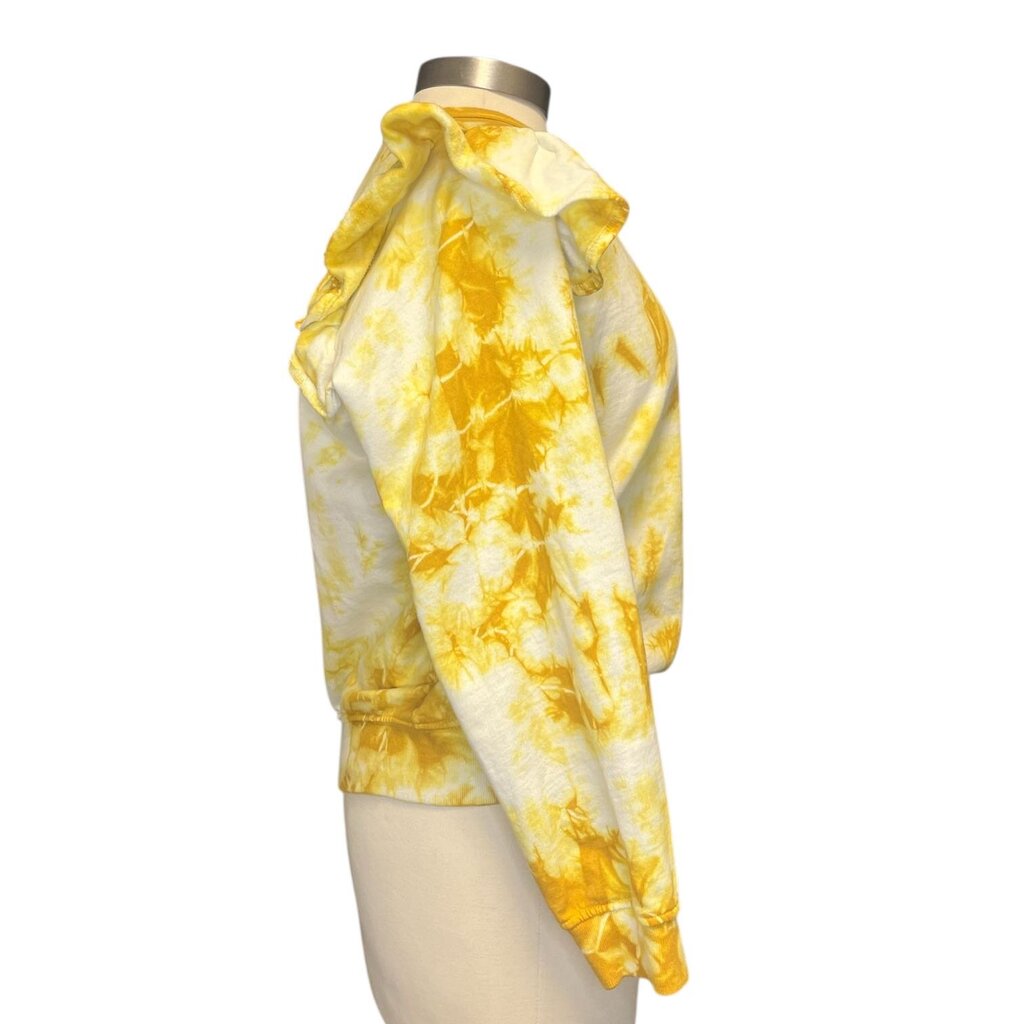 Clare V Tie Dye Ruffle Sweatshirt