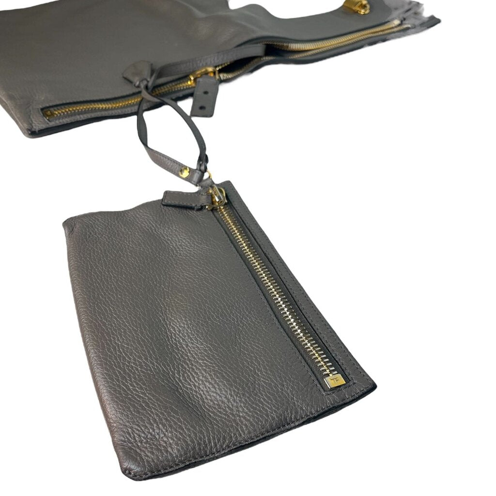 Tom Ford 'Alix' Fold Over Leather Tote Bag