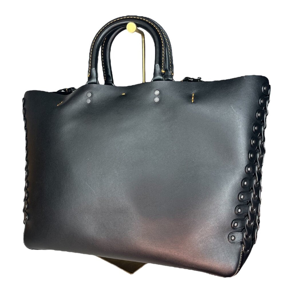 Coach Large Grommeted Leather Tote Bag, NEW