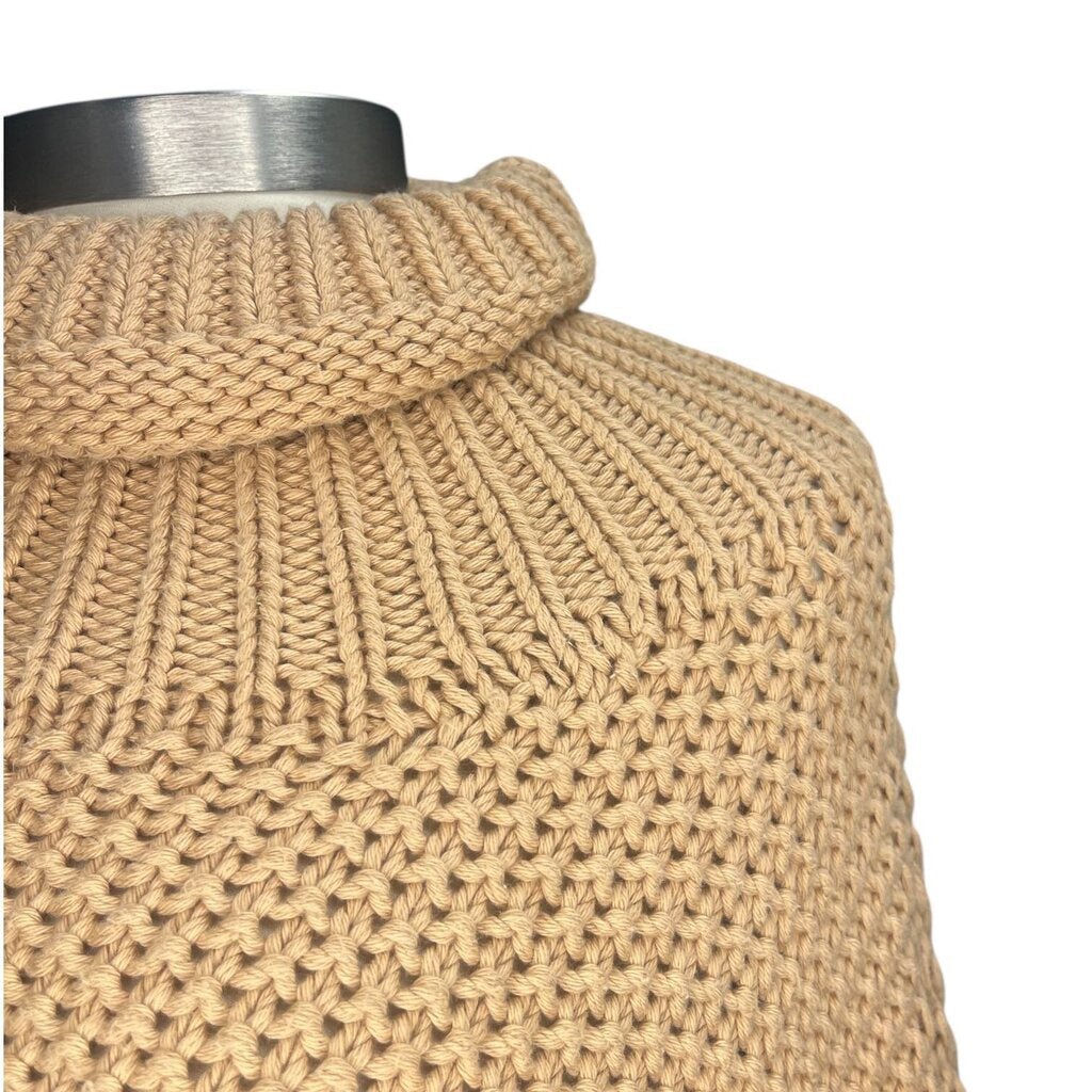 Micaela Greg Birds Eye Knit Turtleneck Sweater