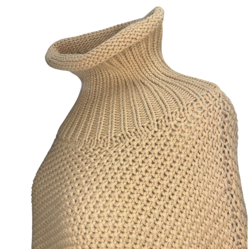 Micaela Greg Birds Eye Knit Turtleneck Sweater