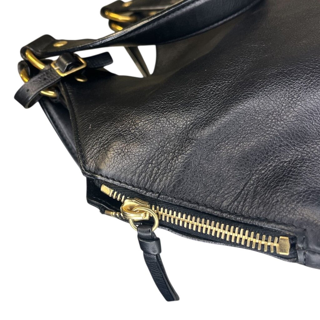 Yves Saint Laurent Rive Gauche Top Handle Leather Bag, MSRP 1790.00