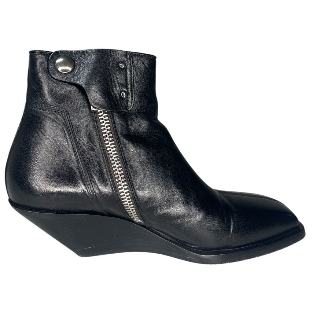 Rick Owens Leather Ankle Boots W/ Box, MSRP $1,382