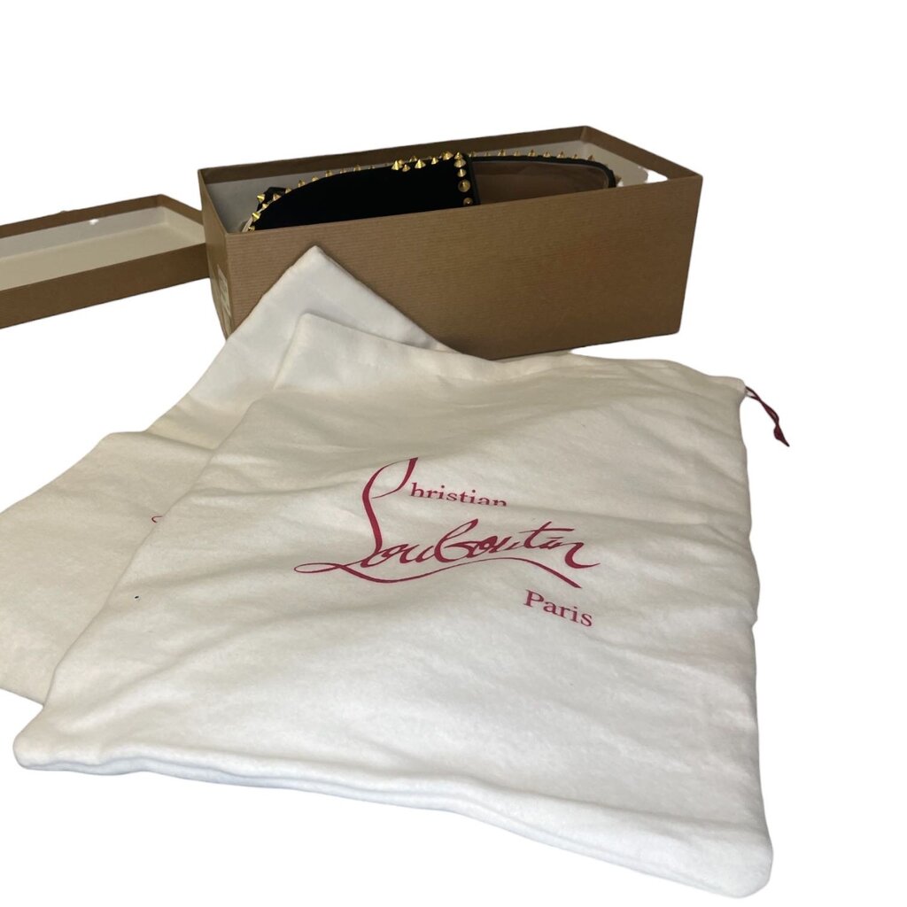 Louboutin "Pik Boat" Velvet Spike Shoes W/Box, MSRP $995