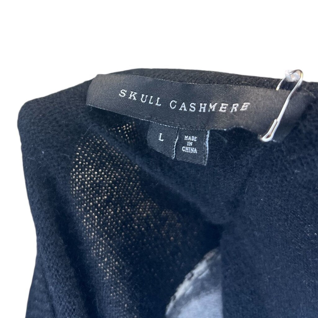 Skull Cashmere V Neck Sweater