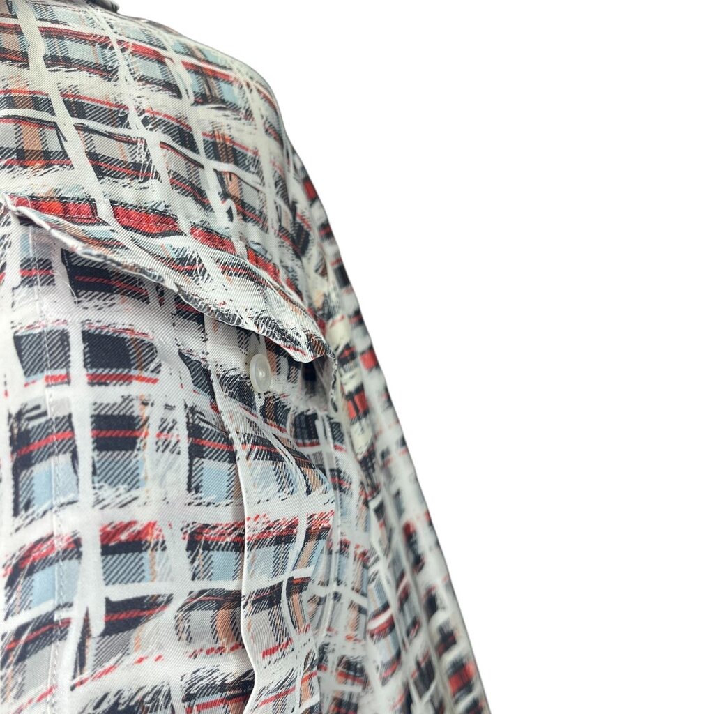 Burberry Abstract Print Silk Blouse