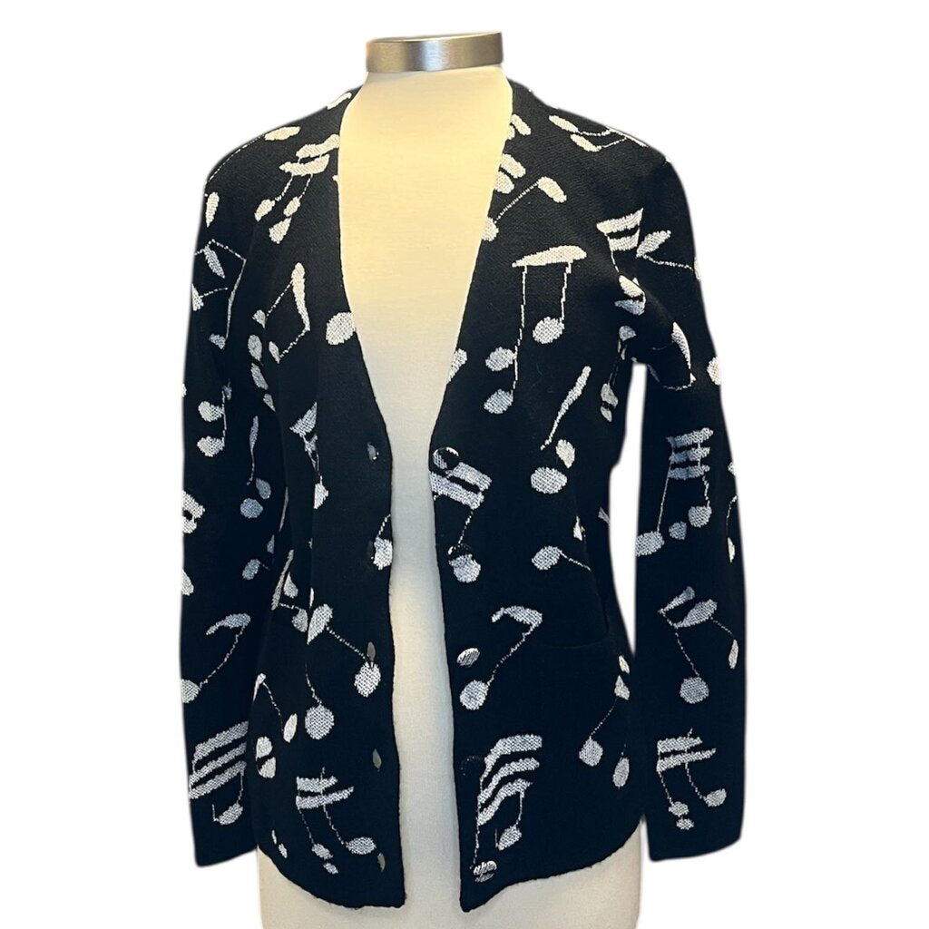 Saint Laurent Metallic Print Cardigan