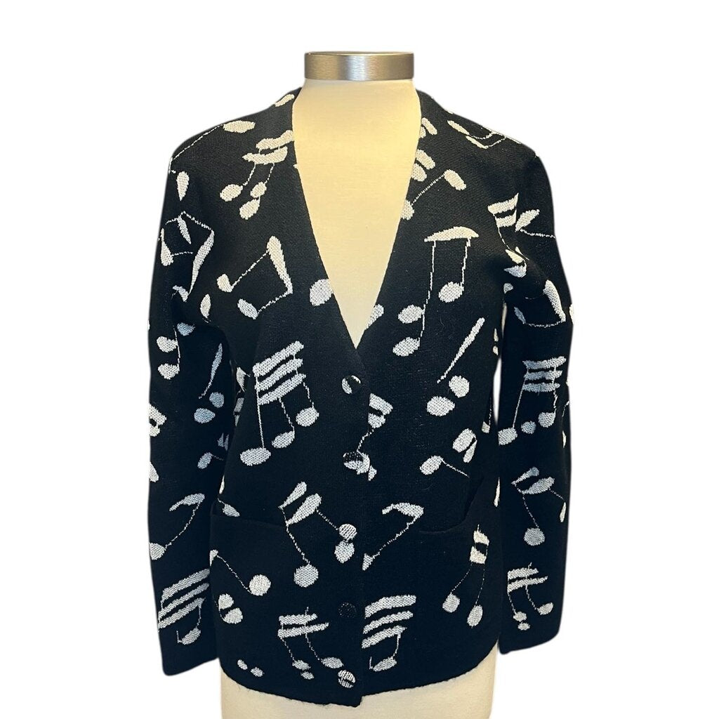 Saint Laurent Metallic Print Cardigan