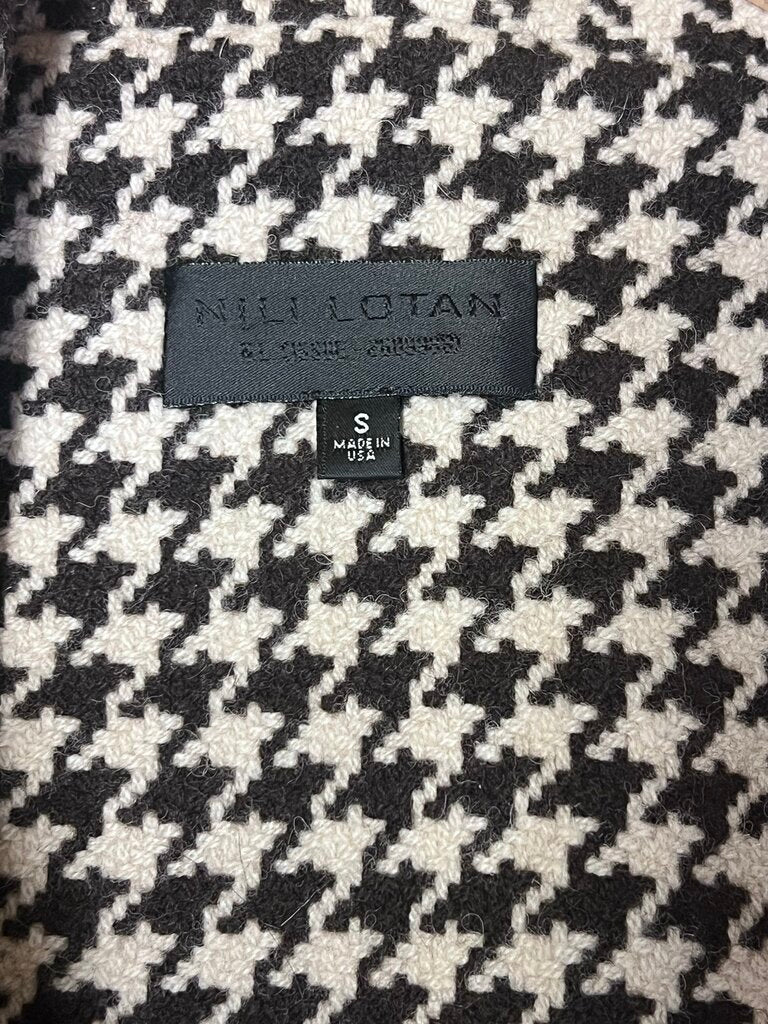 Nili Lotan Wool Houndstooth 'Kidman' Coat