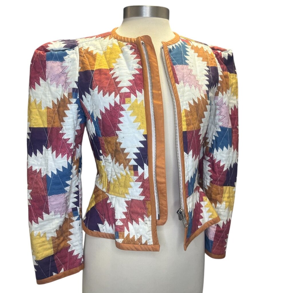 Isabel Marant Abstract Print Quilted Jacket