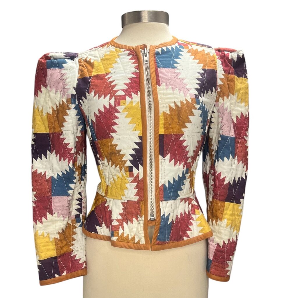 Isabel Marant Abstract Print Quilted Jacket