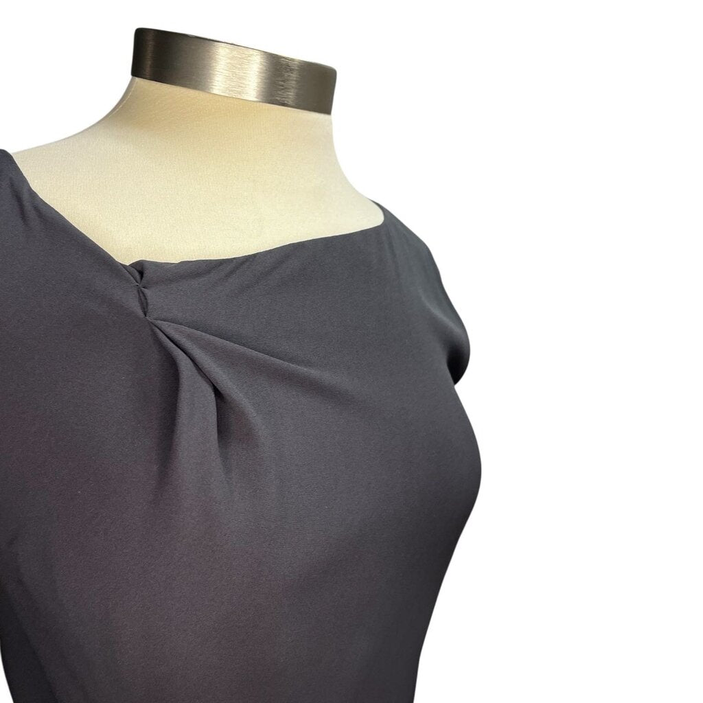 Brunello Cucinelli Drape Front Silk Dress