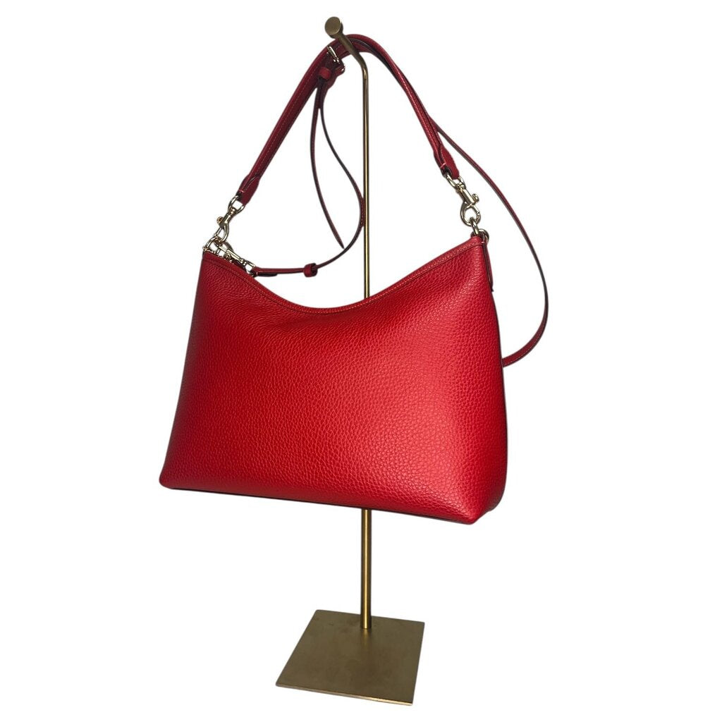 Coach Textured Leather Shoulder Bag, NEW