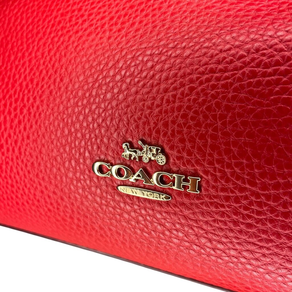 Coach Textured Leather Shoulder Bag, NEW
