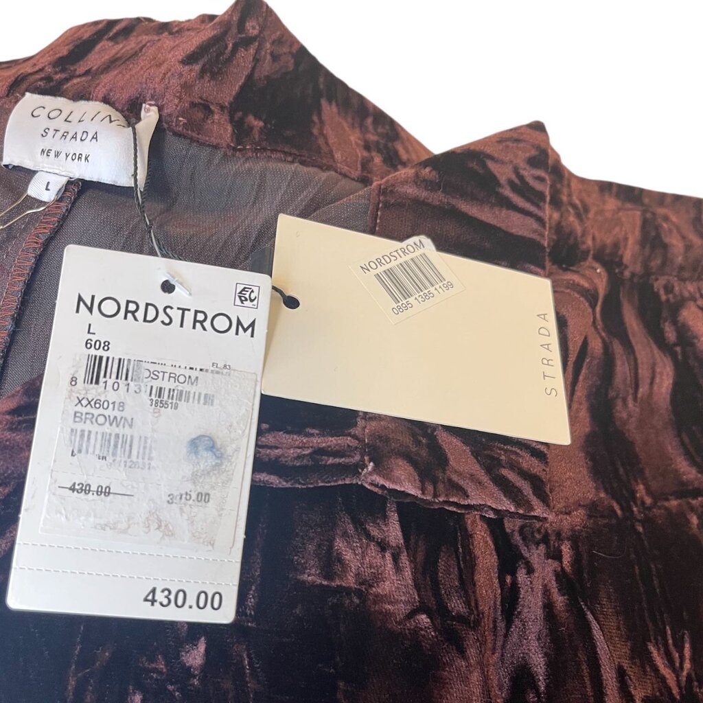 Collina Strada Panne Velvet Trousers, NEW