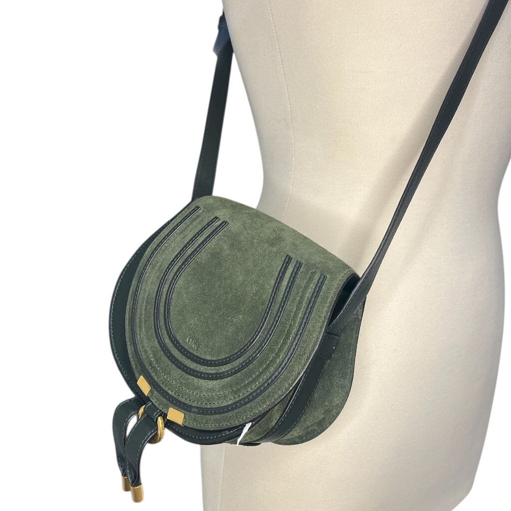 Chloe Mini Suede 'Marcie Saddle' Bag