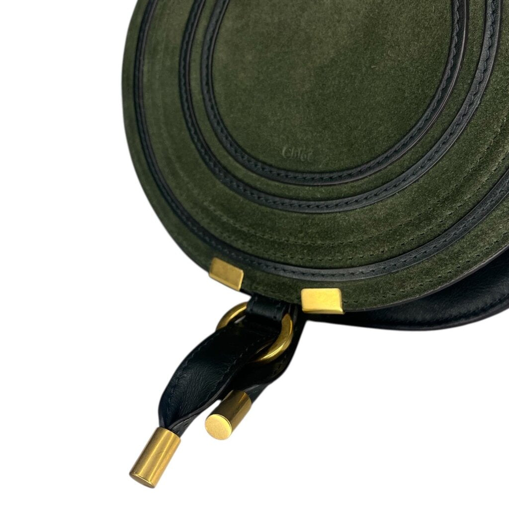 Chloe Mini Suede 'Marcie Saddle' Bag