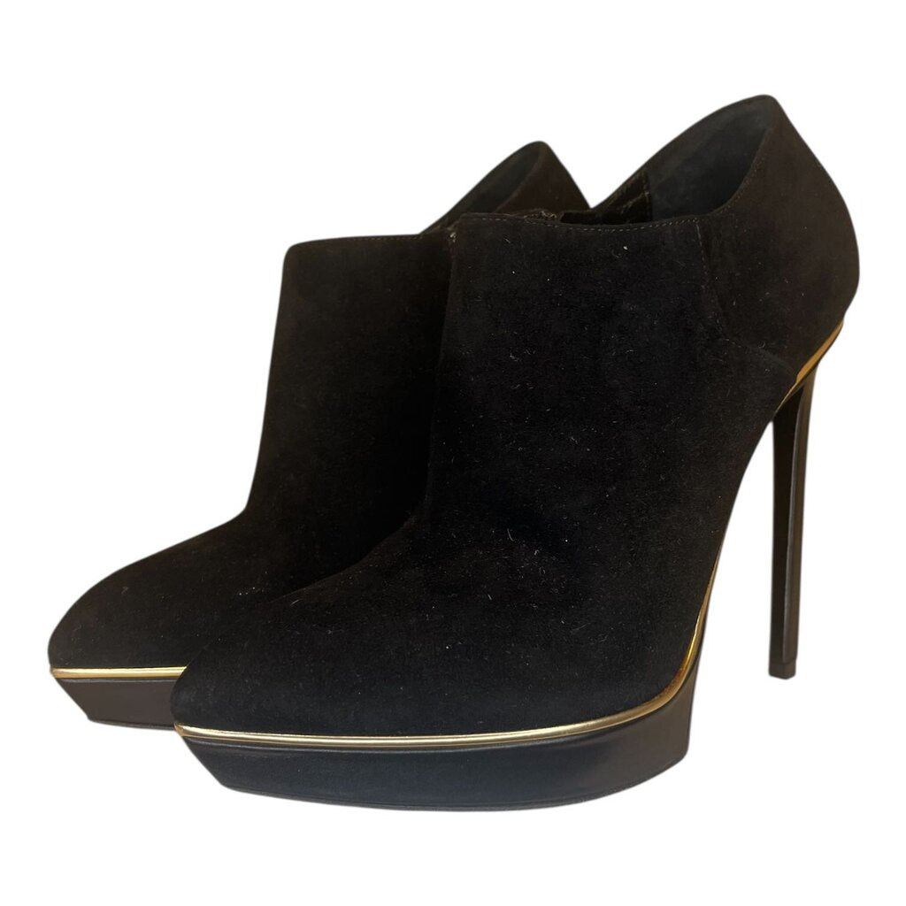 Saint Laurent Platform Suede Ankle Boots