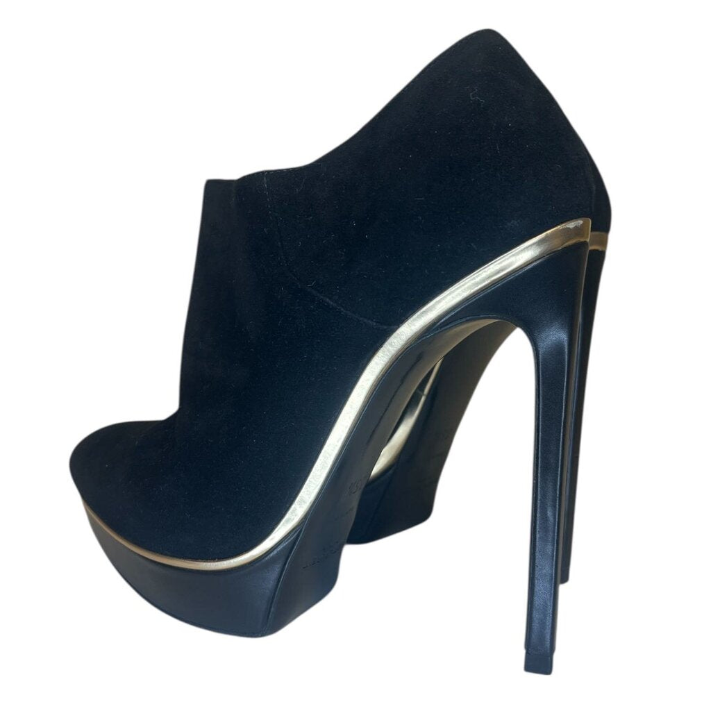 Saint Laurent Platform Suede Ankle Boots