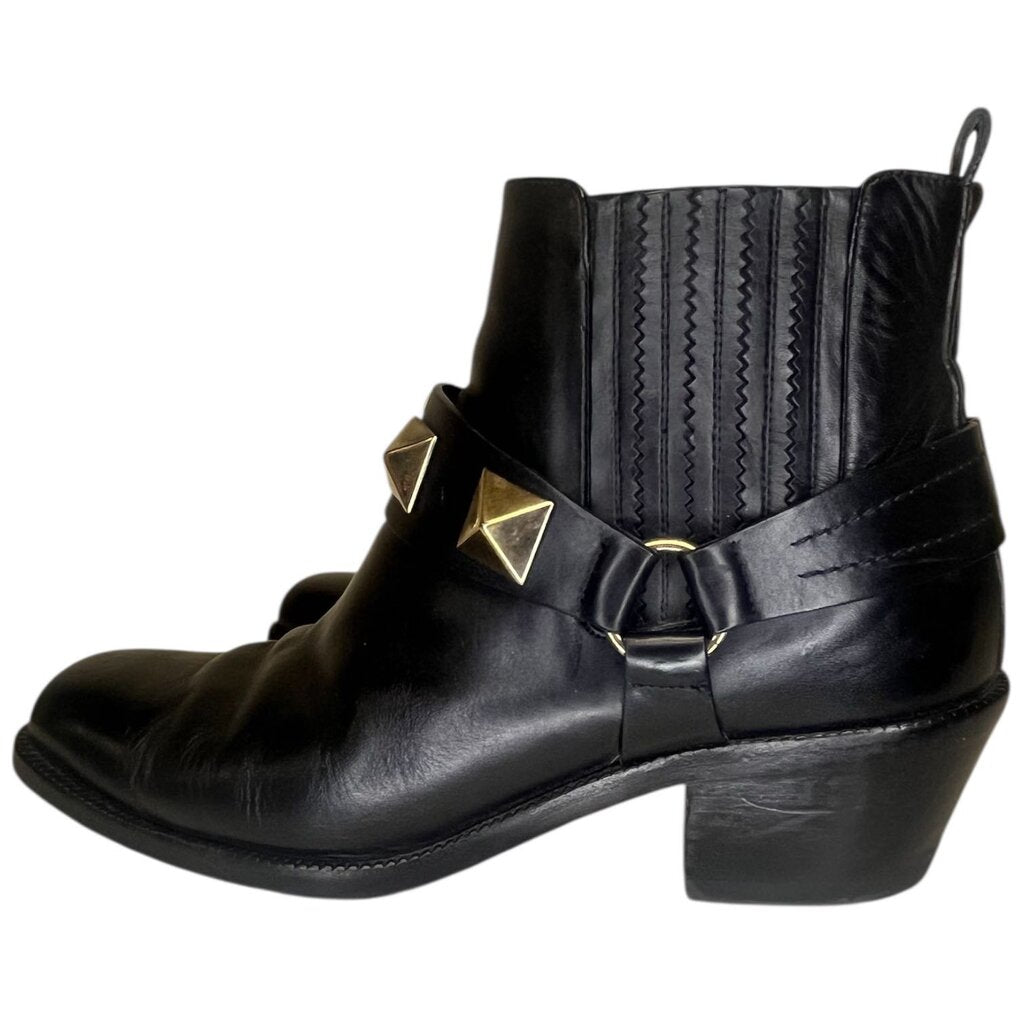 Valentino 'Rockstud' Western Ankle Boots