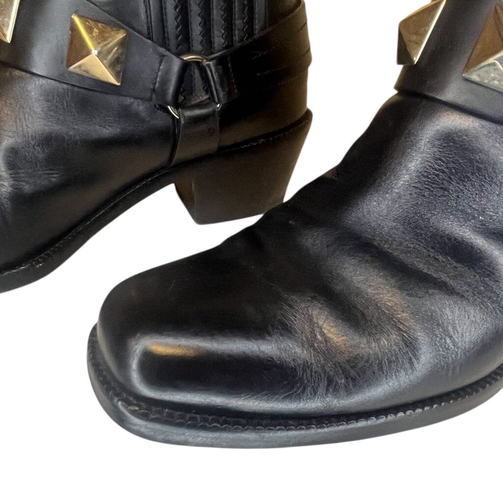 Valentino 'Rockstud' Western Ankle Boots