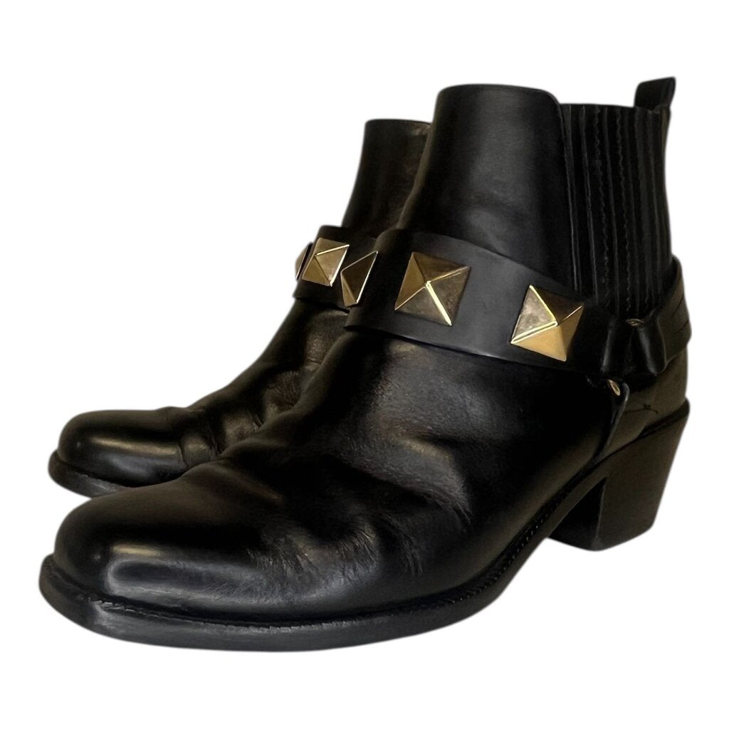 Valentino 'Rockstud' Western Ankle Boots