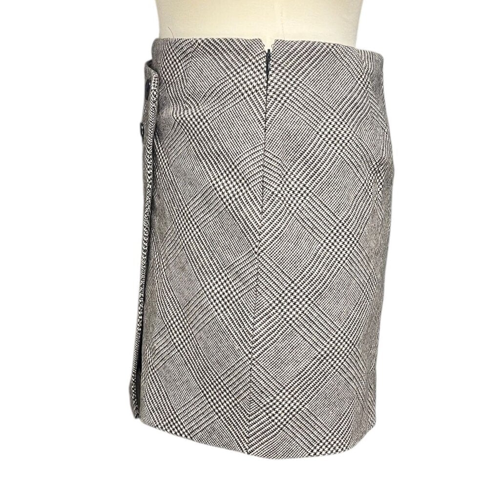 Sezane Checked Mini Skirt, New W/ Tags