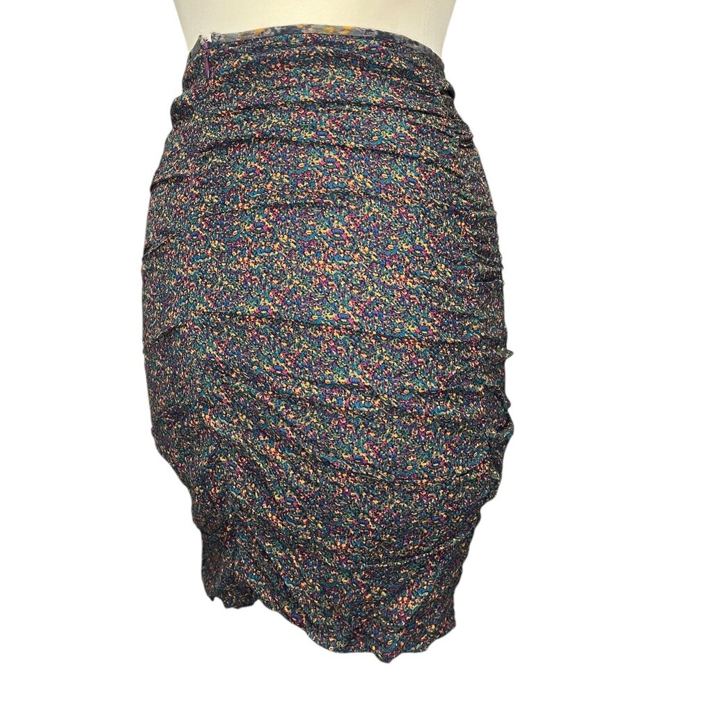Isabel Marant Etoile Jipsom Impressionist Abstract Print Mini Skirt, MSRP $695