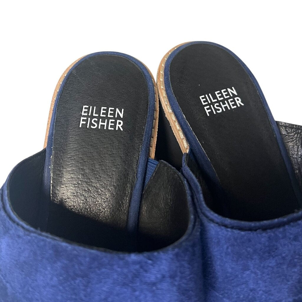 Eileen Fisher Suede Clogs, NEW