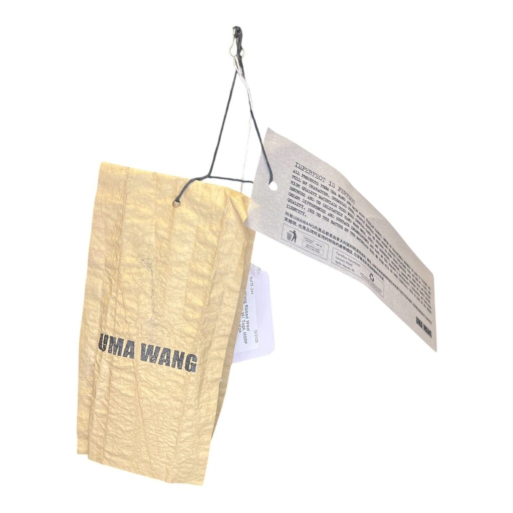 Uma Wang Ribbed Wool Sweater, New W/ Tags, MSRP $585