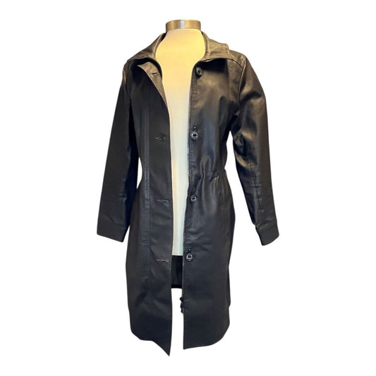 M0851 Long Waxed Raincoat