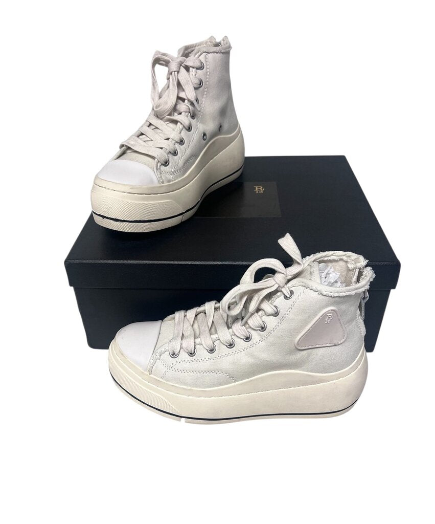 R13 "Courtney" Platform High Top Sneakers With Box