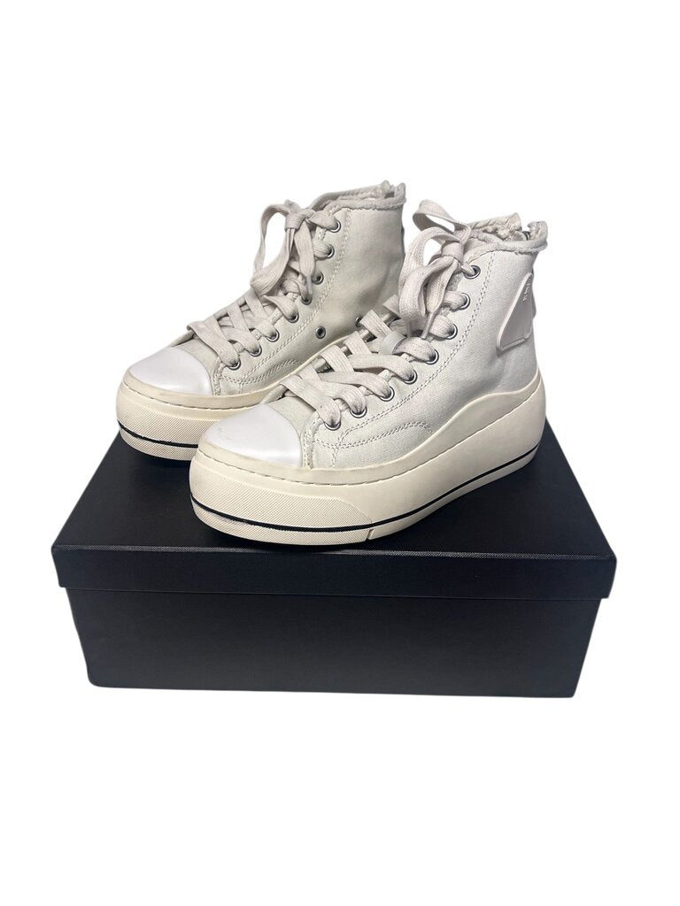 R13 "Courtney" Platform High Top Sneakers With Box