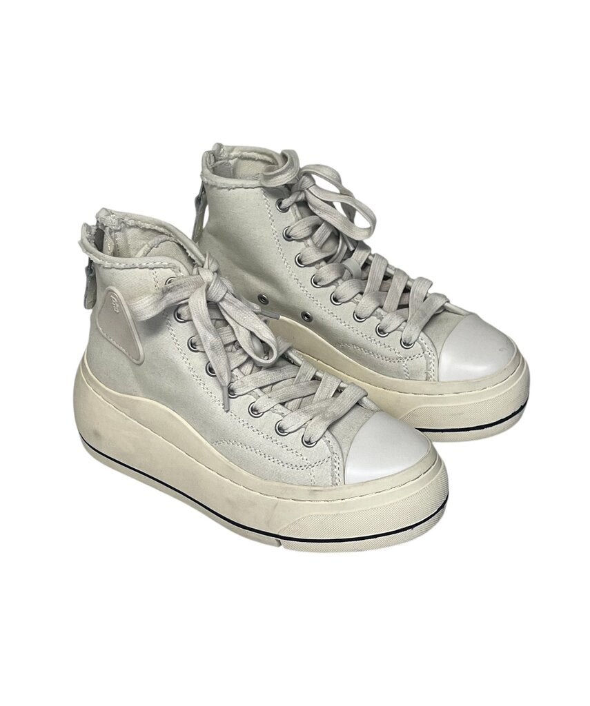 R13 "Courtney" Platform High Top Sneakers With Box
