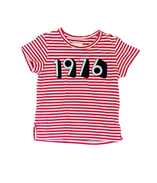 Current/Elliott Striped 1976 Tee Shirt