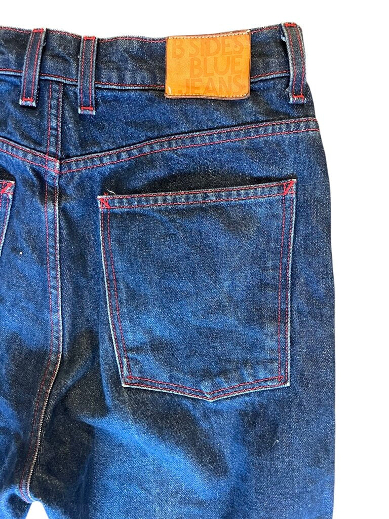 B Sides Jeans With Contrasting Stitching