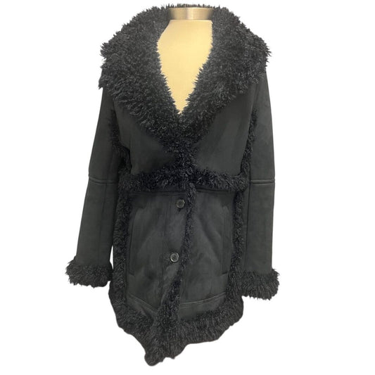 Zadig & Voltaire Suede And ShearlingCoat, MSRP $598