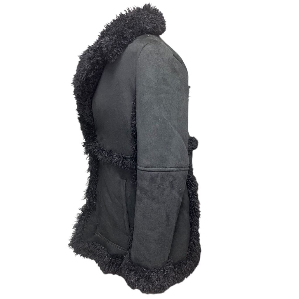 Zadig & Voltaire Suede And ShearlingCoat, MSRP $598