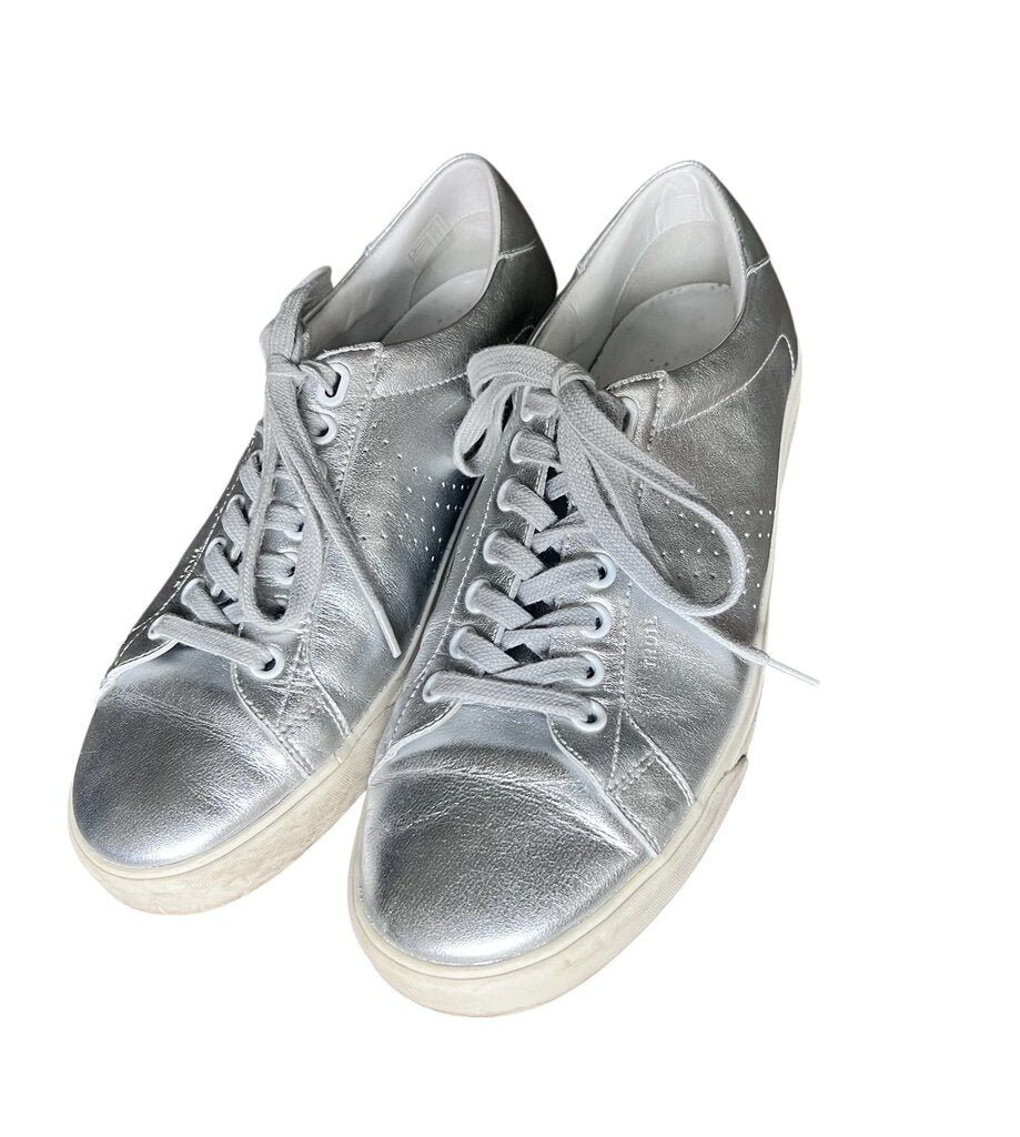 Celine Triomphe Leather Sneakers, MSRP $590