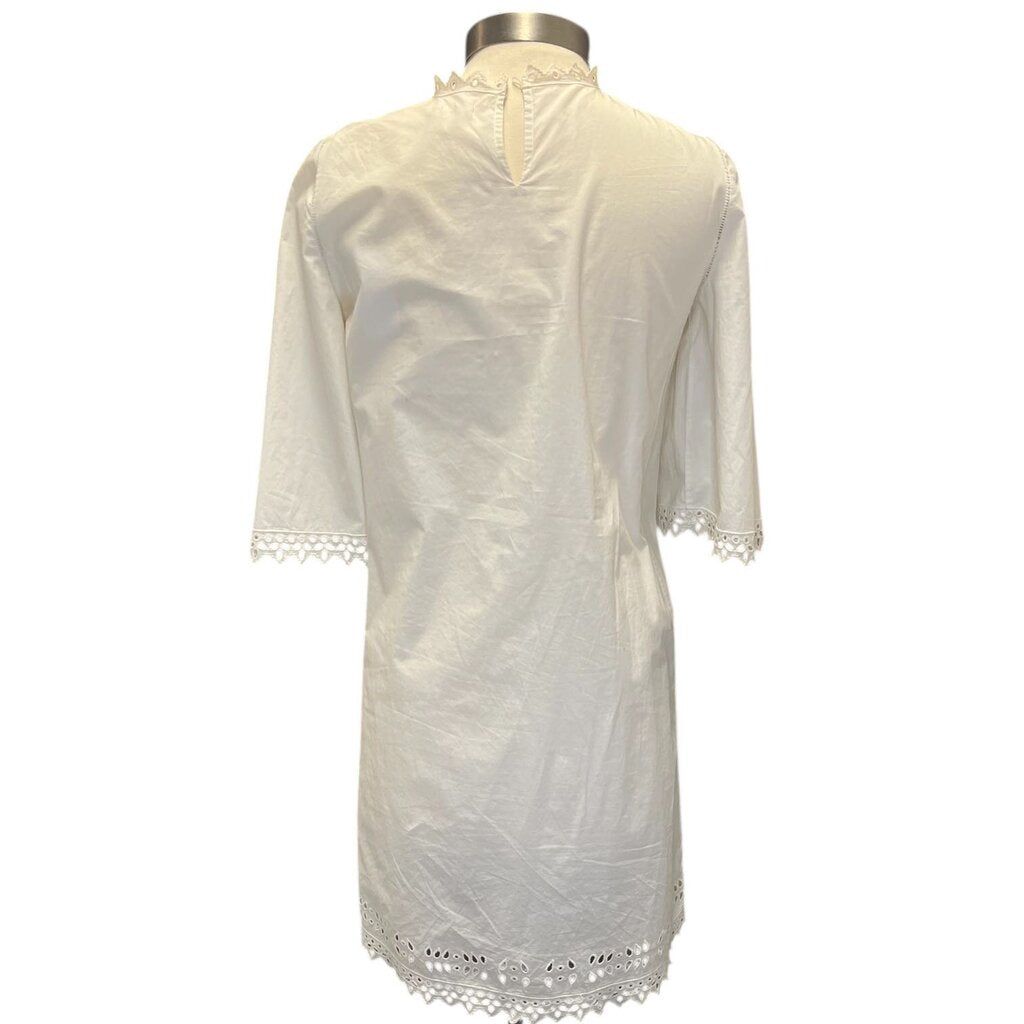 Isabel Marant Etoile "Domoino" Laser-cut Poplin Dress