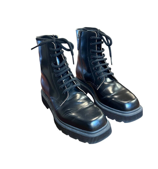 Gucci Mystras Lace-Up Boots, MSRP $900