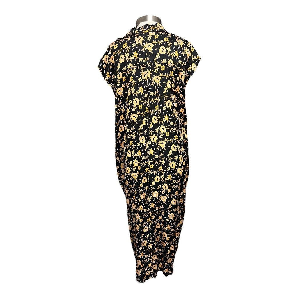 No. 6 Store Floral Print Silk Maxi Dress