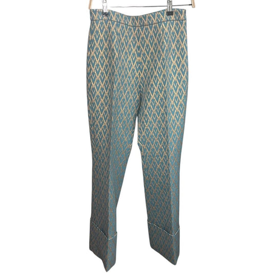 Valentino Garavani Metallic Wide Leg Pants, MSRP $4,000