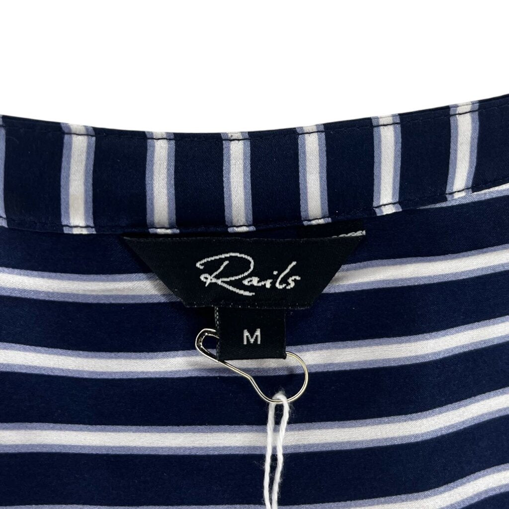 Rails Silk Striped Blouse, MSRP $298