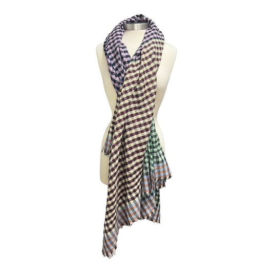 Epice Plaid Linen Shawl