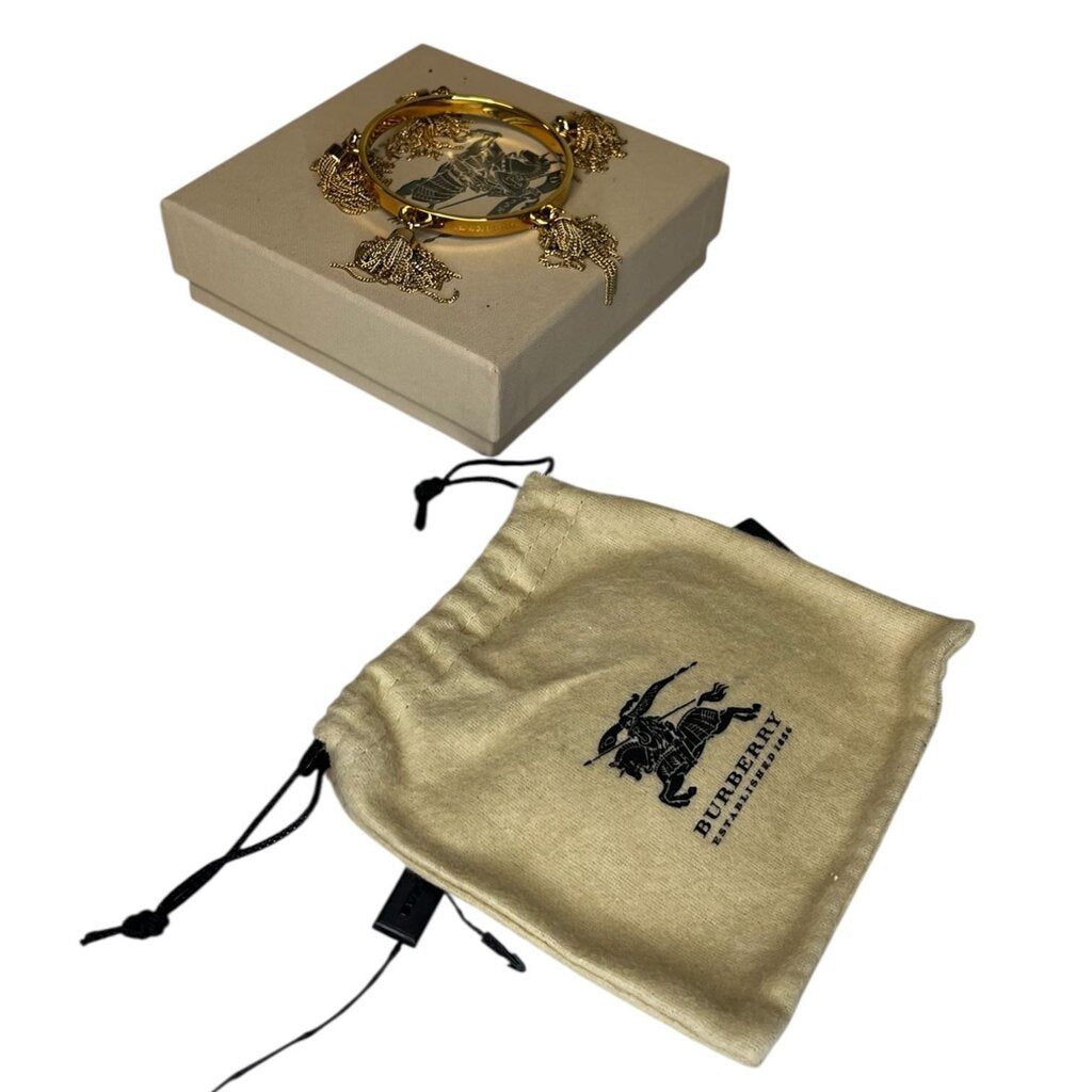 Burberry Prorsum Tassel Bangle Bracelet W/ Box And Dust Bag