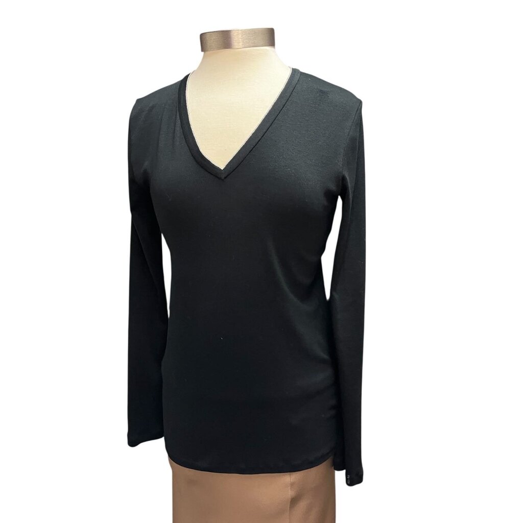 Brunello Cucinelli V Neck Top With Signature Beading