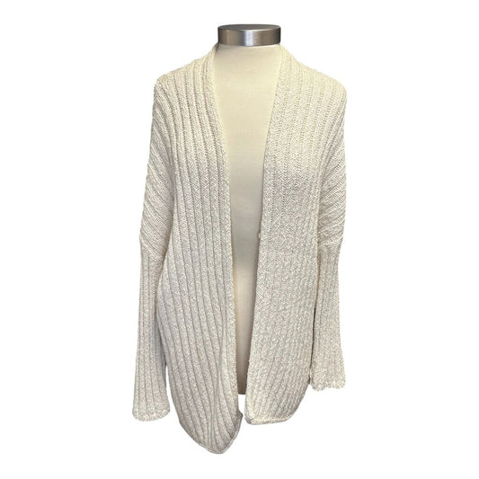 Brunello Cucinelli Sparkle Knit Ribbed Long Cardigan
