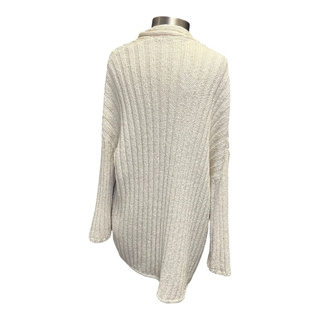 Brunello Cucinelli Sparkle Knit Ribbed Long Cardigan