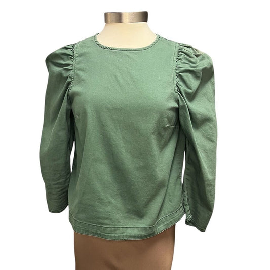 Ulla Johnson Back Zip Denim Top